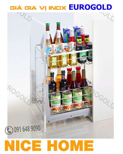Giá-gia-vị-inox-nam-vuông,-ray-giảm-chấn