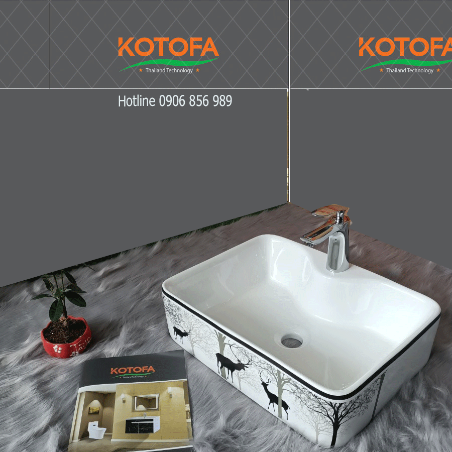 Lavabo đặt bàn KOTOFA KT-LB02