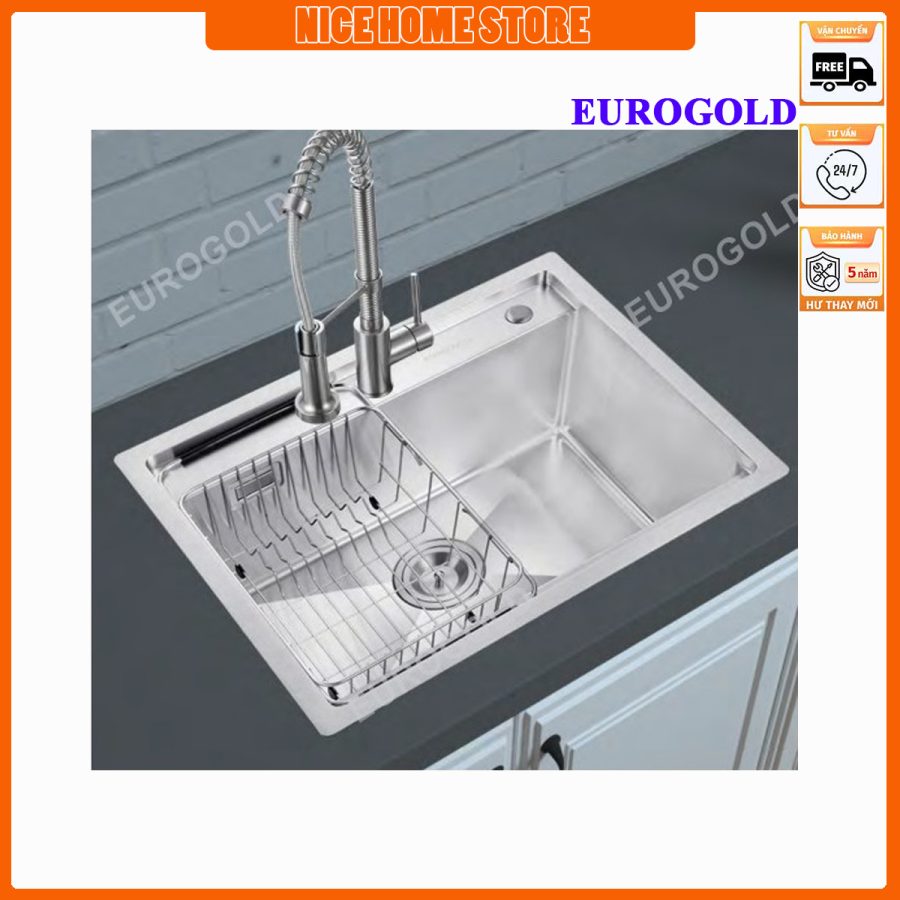 chậu rửa chén 1 ngăn lớn EUD27848