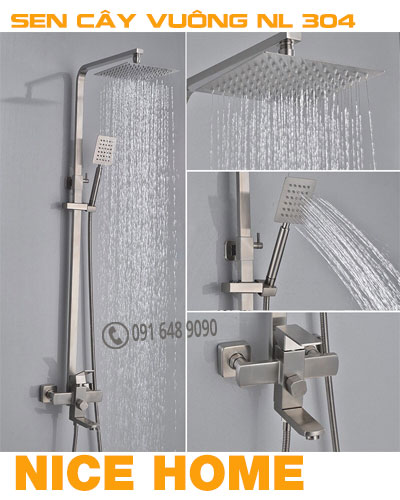 sen cây vuông inox 304