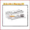 KỆ ÚP CHÉN 2 TẦNG INOX 304 cao cấp