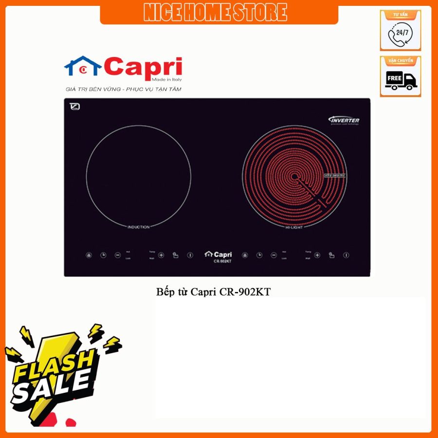 Bếp từ hồng ngoại capri cr 902KT