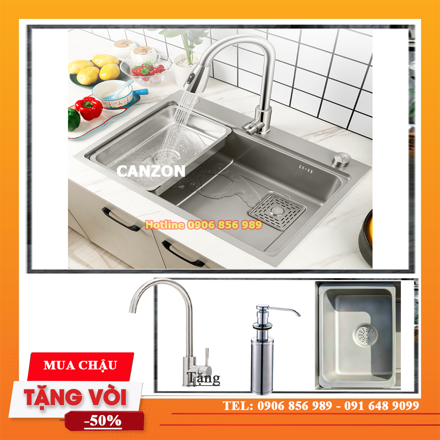 chậu rửa chén 78x46cm