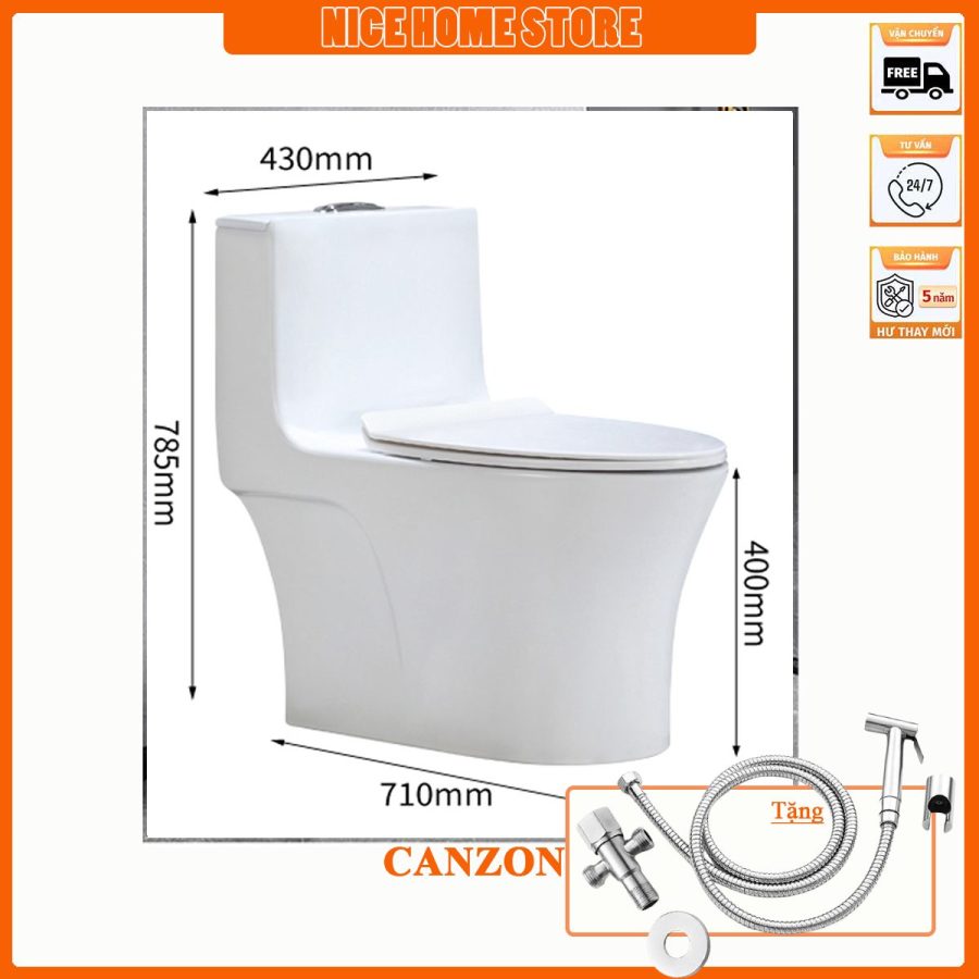 Bồn cầu Canzon MS123 Khuyến mãi