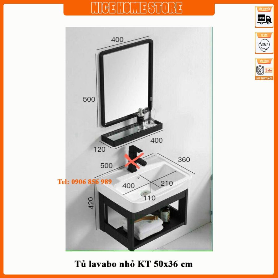 tủ nhỏ gọn bồn rửa mặt