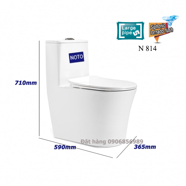 bồn cầu khối ngắn nhất phù hợp phòng tắm nhỏ gọn