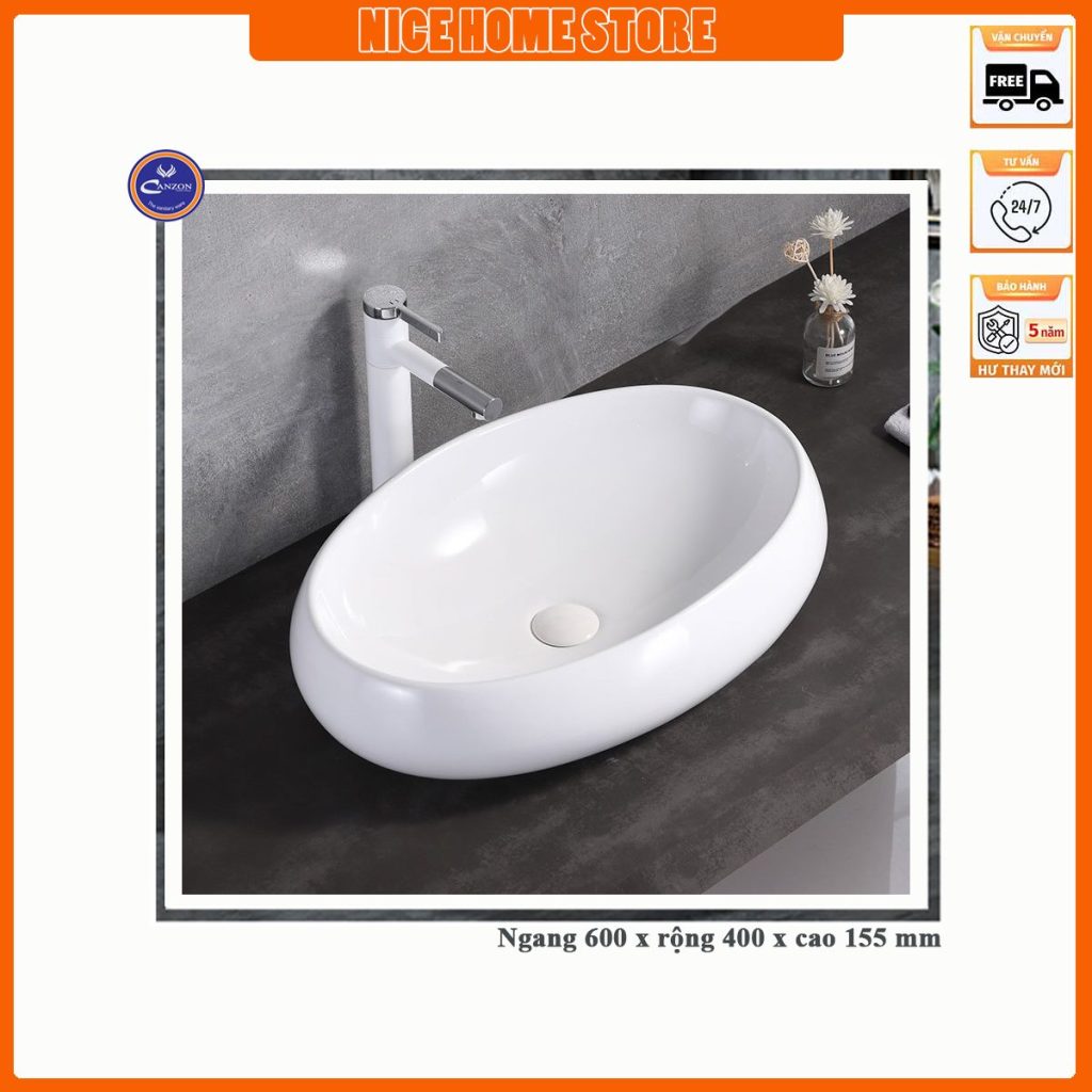 Lavabo Bồn Rửa Mặt Đặt Bàn Canzon Ms2311