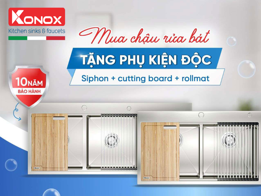 Chậu rửa chén Konox