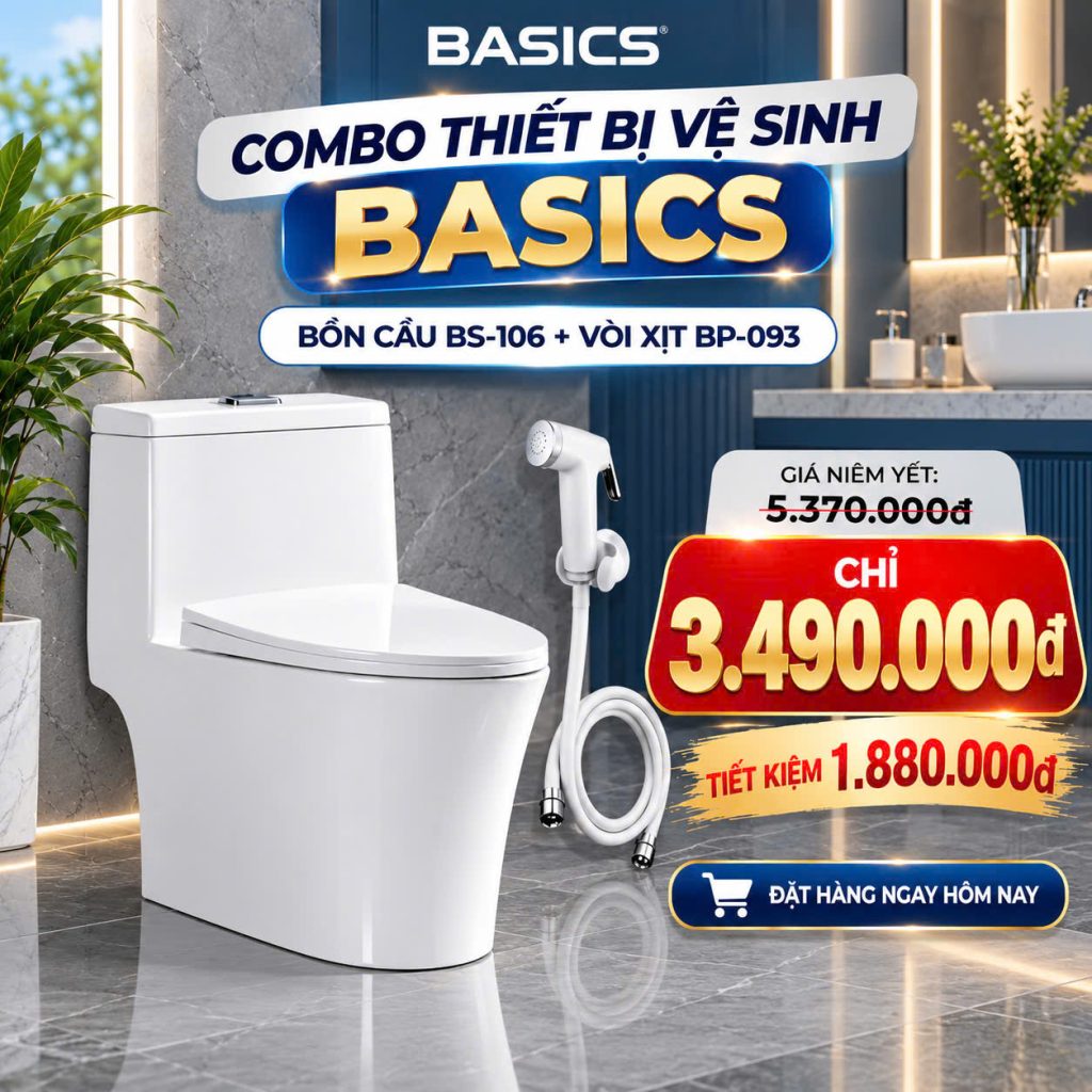 combo Basics bs106 và xịt vệ sinh BP093